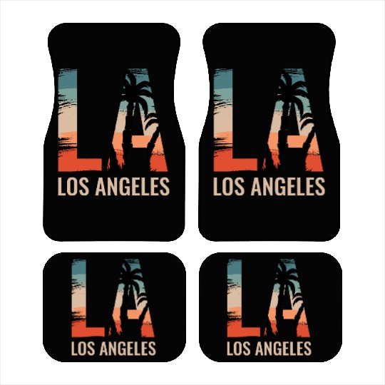 Los Angeles LA California Gift Car Mats