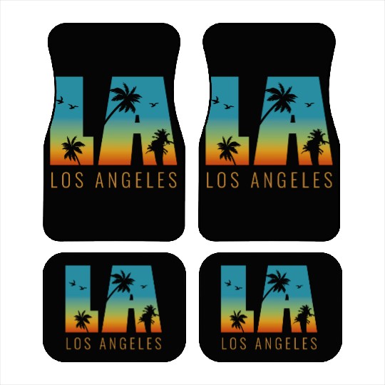 Los Angeles LA California Gift Car Mats