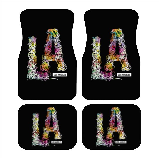 Los Angeles LA California Gift Car Mats
