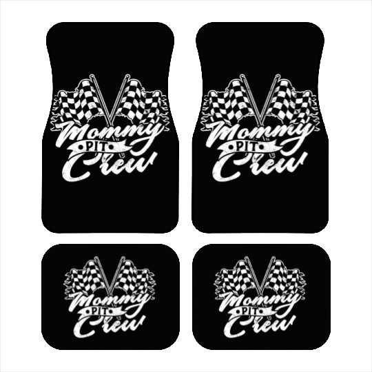 Mommy Pit Crew - racing Car Mats
