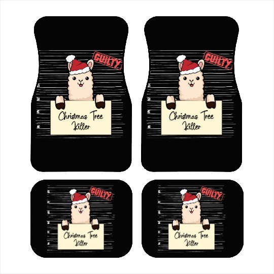 Llama christmas funny prison Car Mats