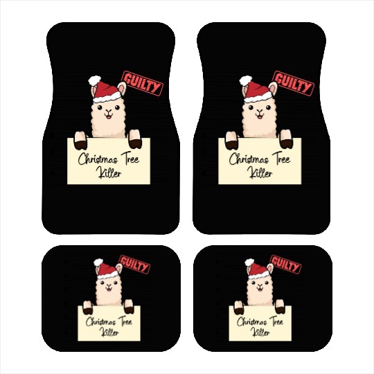 Llama christmas funny prison Car Mats