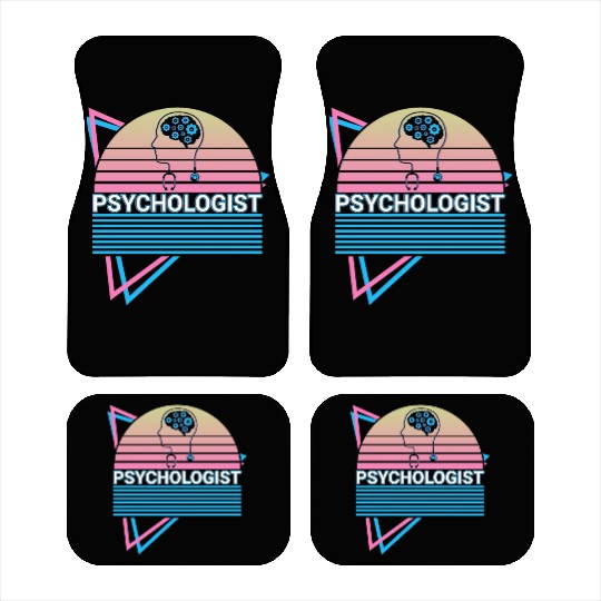 Psychologist Psychology Retro Car Mats
