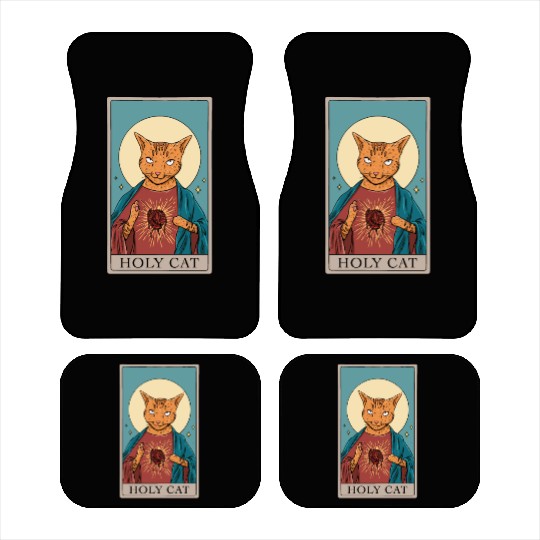 Cat Tarot Design for a Cat Lady or Cat Mom Car Mats
