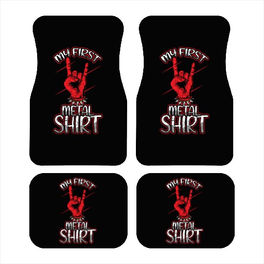 Metal Kid Rocker Sign Rock Hand First Metal Car Mats