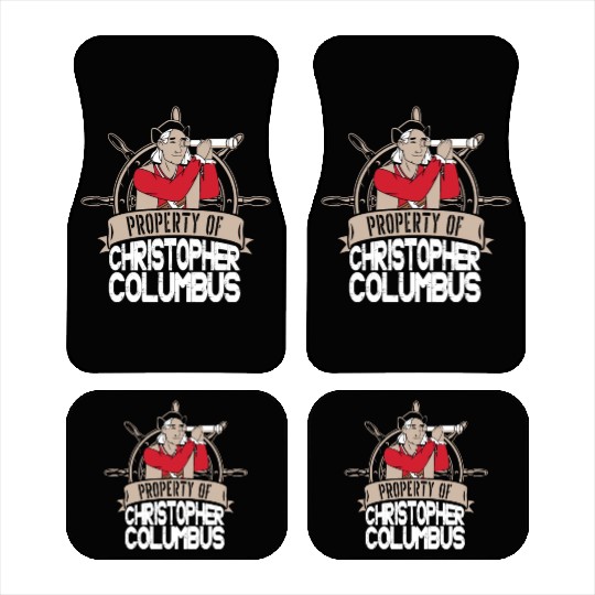 Columbus Day 1492 Helm Telescope Car Mats