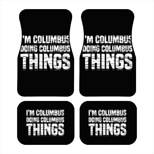 Columbus Day 1492 Car Mats