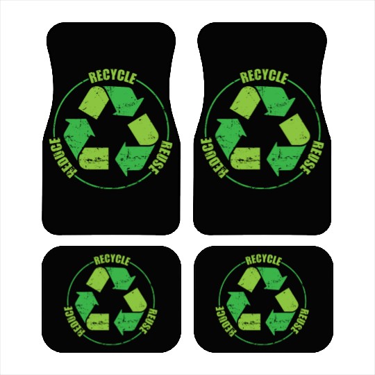 Recycle Nature Environment Planet Earth Car Mats