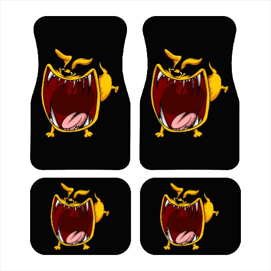 Scary Big Mouth Dog Owners Pet Lover Gift Ideas Car Mats