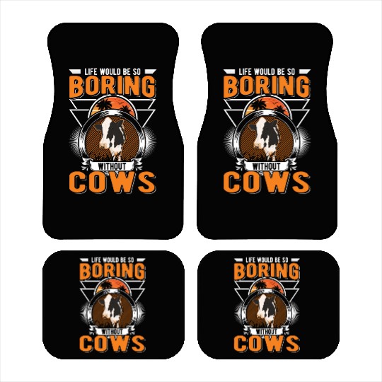 Cow Gift Cattle Cows Breeder Car Mats