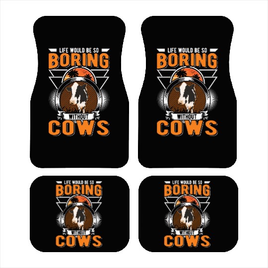 Cow Gift Cattle Cows Breeder Car Mats