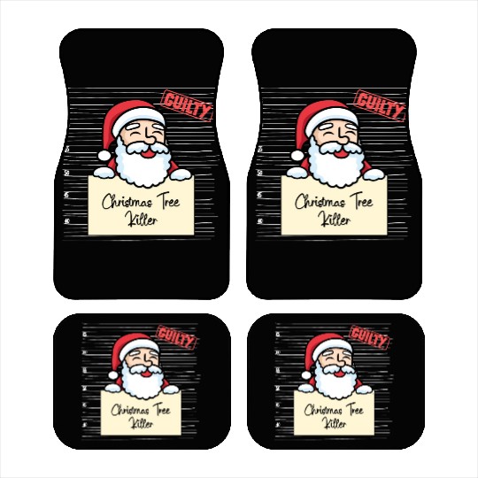 Santa Claus christmas funny prison Car Mats