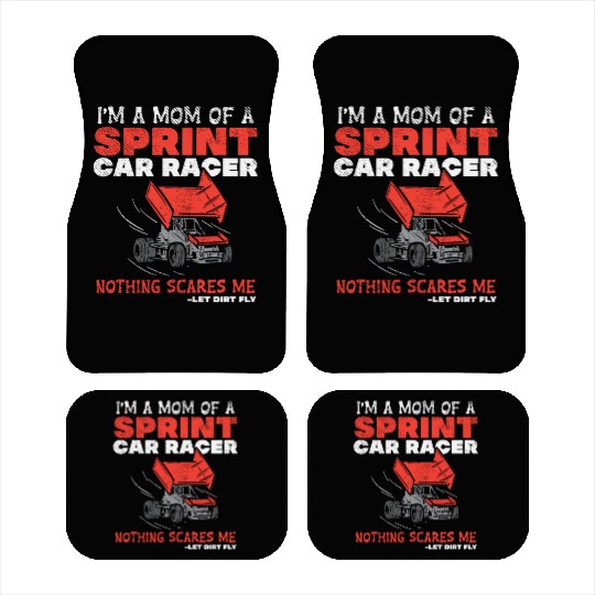 Mom Of A Sprint Car Racer Race Day Driver Mother Car Mats