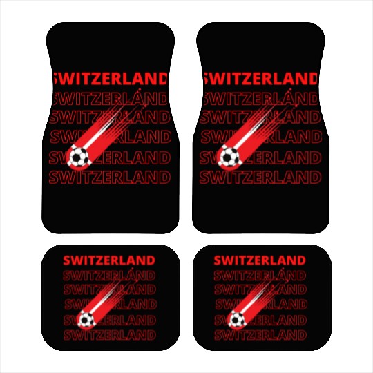 World Switzerland Soccer Vintage Car Mats