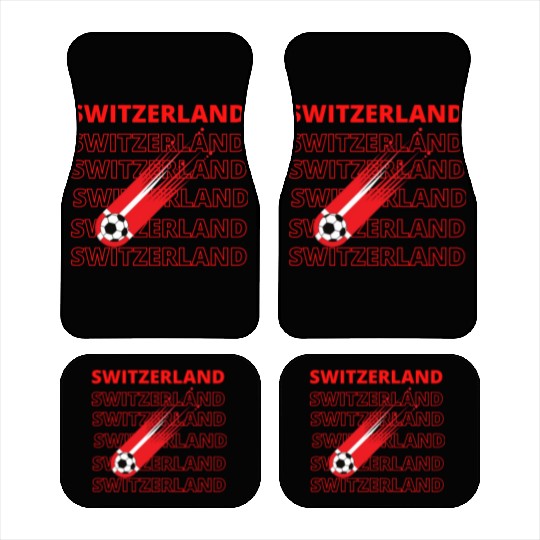 World Switzerland Soccer Vintage Car Mats