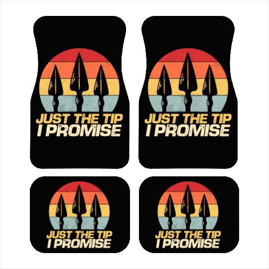 Just The Tip I Promise Archery Arrowhead Bow Car Mats
