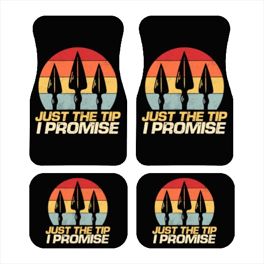 Just The Tip I Promise Archery Arrowhead Bow Car Mats