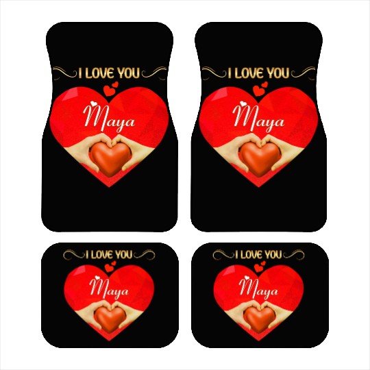 I love you Maya Car Mats