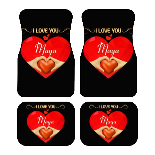 I love you Maya Car Mats
