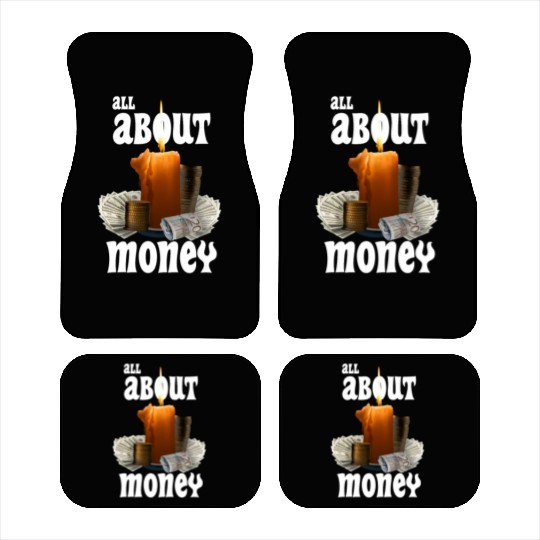 All About Money Black Edition Car Mats