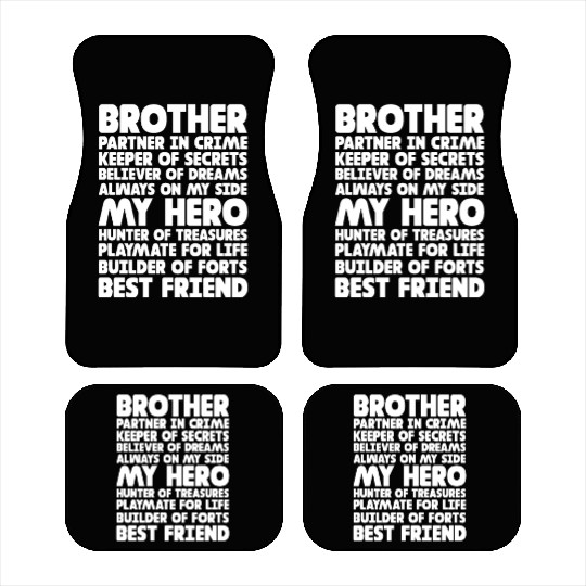 Brother Partner in Crime Keeper of Secrets Car Mats
