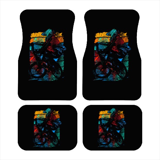 Retro Beach Bmx Bike - Vintage Bmx Racing Car Mats