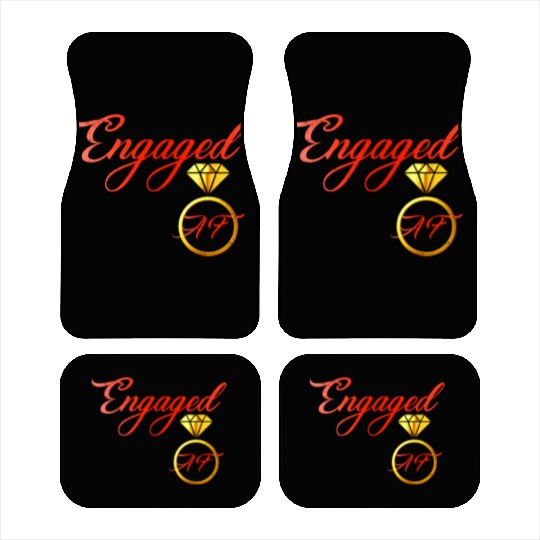 engaged af engagement valentines day Car Mats
