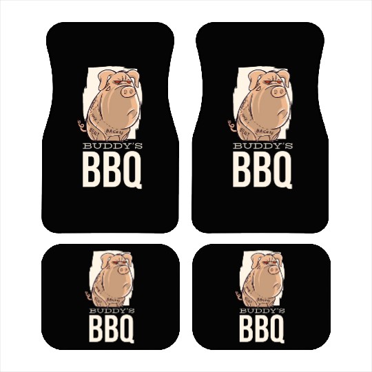 Buddy's BBQ Bacon Pig Buddy's BBQ Bacon Pig inspir Car Mats