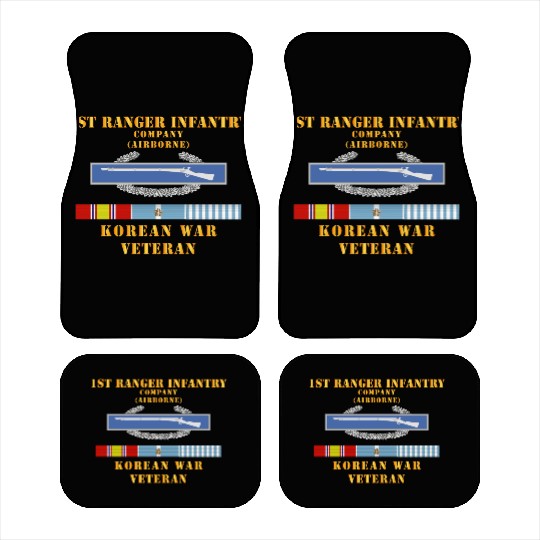 1st Ranger Infantry Company Airborne w CIB w KOREA Car Mats
