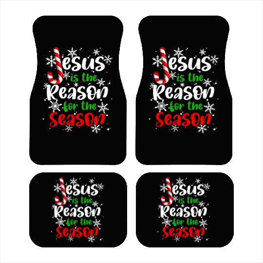 Jesus is The Reason for the Season Candy Christian Car Mats