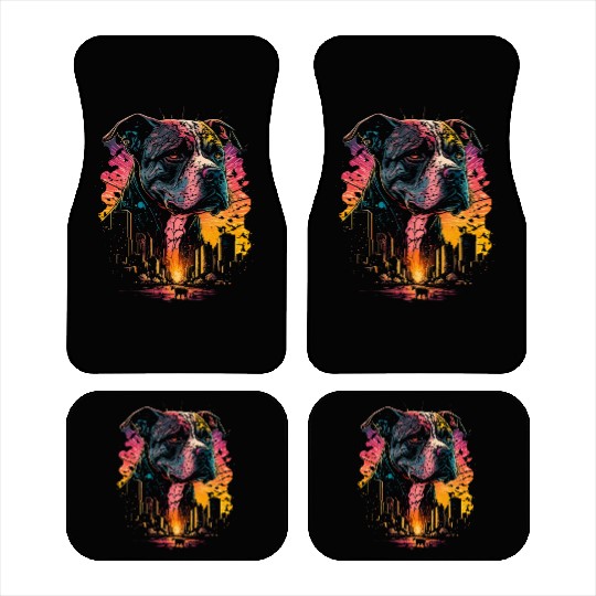 Cyberpunk Pitbull Car Mats