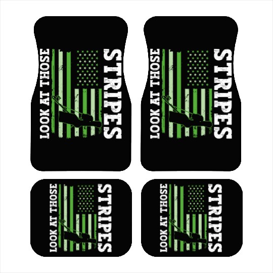 Look At Those Stripes - Lawn Mowing Funny Dad Lawn Car Mats