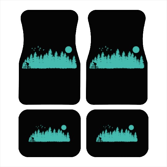 Cycling in Nature Fitness Car Mats