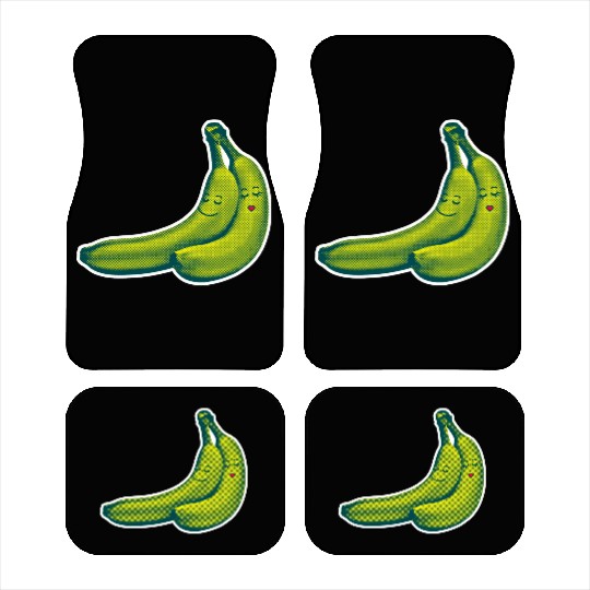 HAPPY BANANA LOVE COUPLE Car Mats