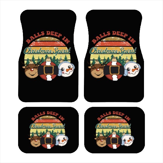 christmas spirit sublimation Car Mats
