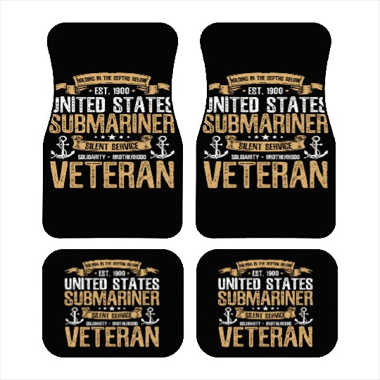 United States Of America Submariner Veteran Car Mats
