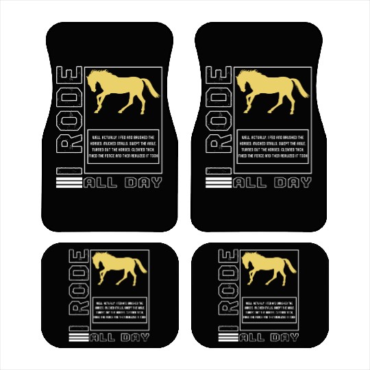 Cowboy Car Mats, I Rode All Day Funny Definition Car Mats