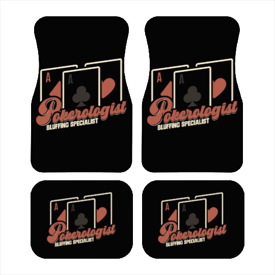 Poker Casino Poker Player Gambling Roulette Car Mats