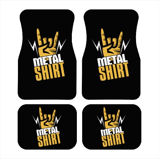 Rock Sign Rocker Hand Metal Love Metal Lover Car Mats