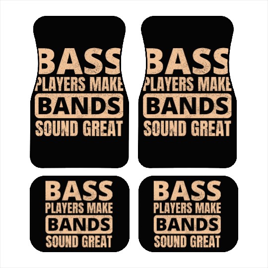 Bass Guitar Player Music Musician Bassist Funny Car Mats
