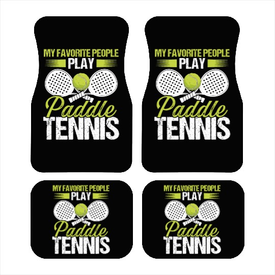 Paddle Tennis Player Match My favorite People Car Mats