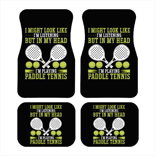 Paddle Tennis Player Match Funny Paddle Team Car Mats