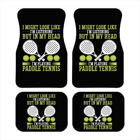 Paddle Tennis Player Match Funny Paddle Team Car Mats