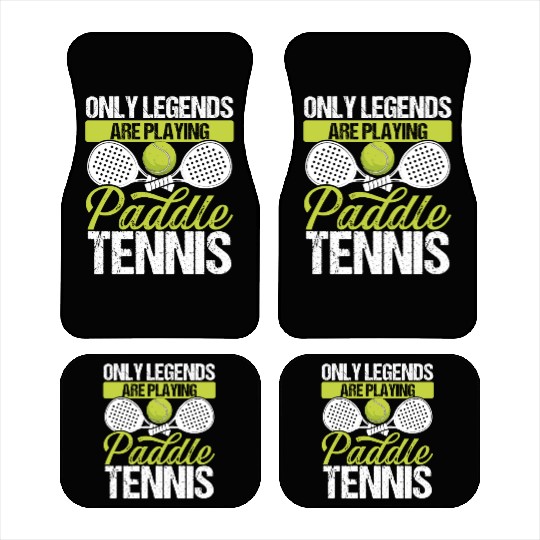 Paddle Tennis Player Match Only Legends Balls Car Mats