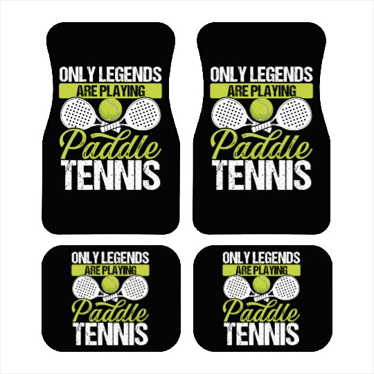 Paddle Tennis Player Match Only Legends Balls Car Mats