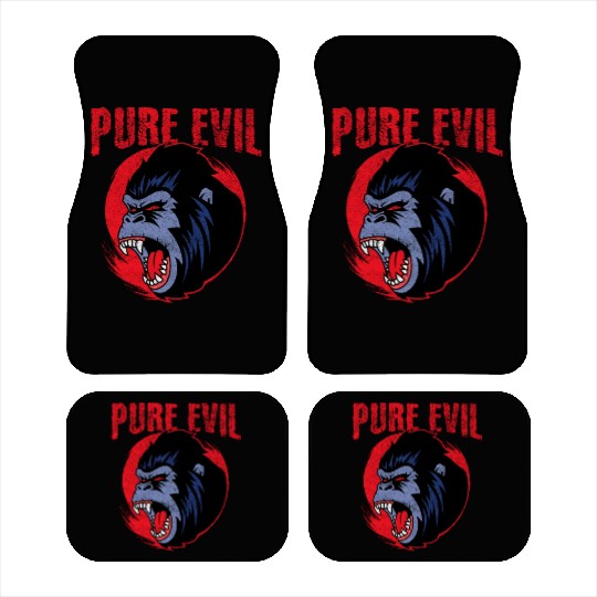Pure Evil Angry Gorilla Monkey Chimpanzee Car Mats