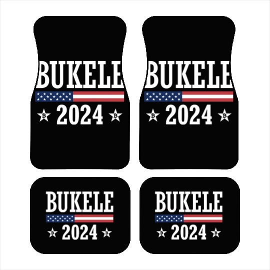 Nayib Bukele 2024 For President Bitcoin Crypto HOD Car Mats