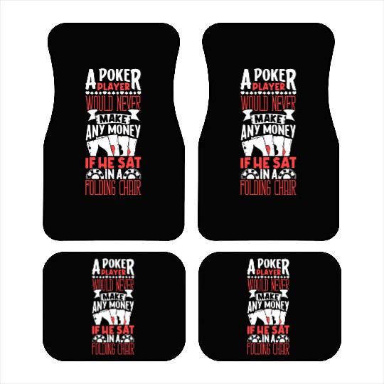 Poker Casino Poker Player Gambling Roulette Gift Car Mats