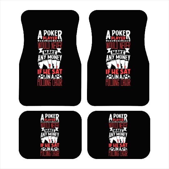 Poker Casino Poker Player Gambling Roulette Gift Car Mats