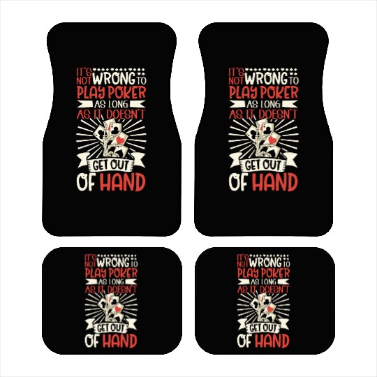 Poker Casino Poker Player Gambling Roulette Car Mats
